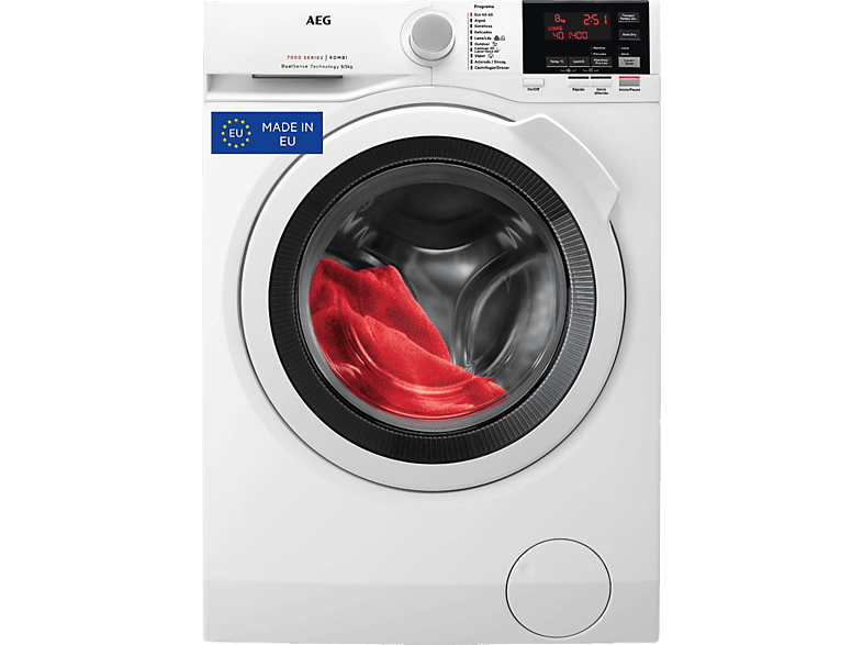 Lavadora secadora - AEG L7WBG851, 8 kg + 5 kg, 1600 rpm, ProSense, Función Vapor, Blanco