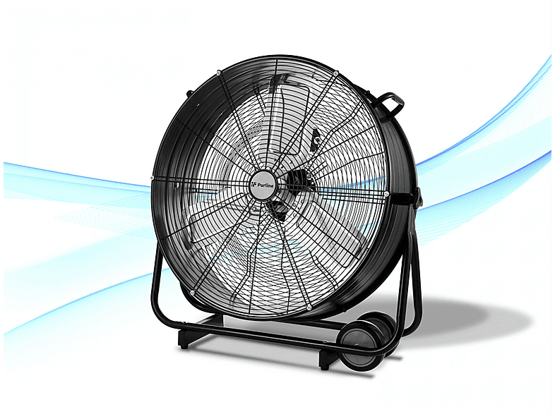 Ventilador de sobremesa - Purline VENTY METABLAST S, 280 W, 3 velocidades, Negro