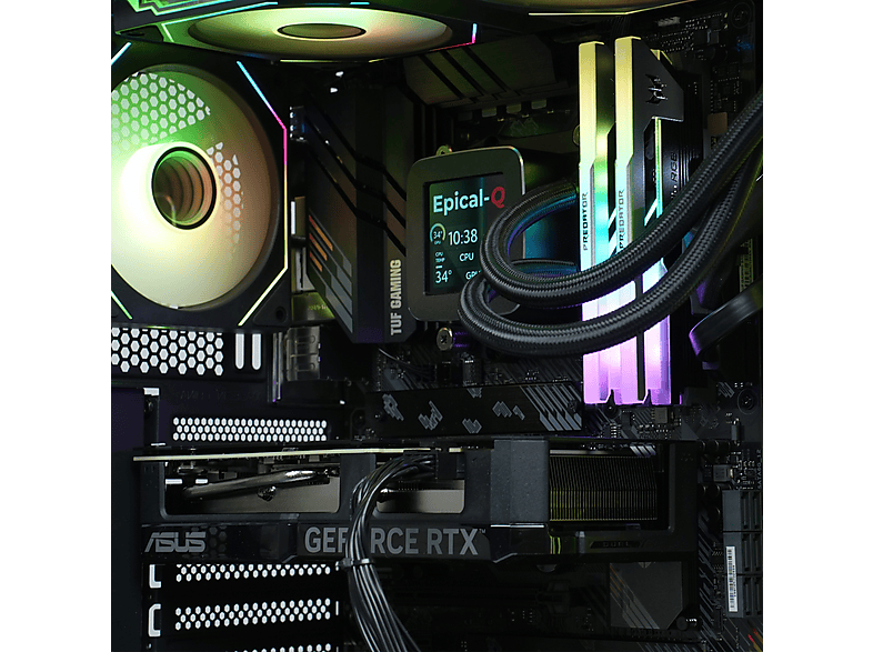PC Gaming - Epical-Q Cleaton Plus, AMD Ryzen 7 9800X3D, 32 GB RAM, 2 TB SSD, GeForce RTX™ 5070, Windows 11 Pro, Negro