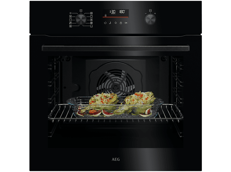 Horno - AEG GU5PB41WSK, Independiente, Pirolítico, 72 l, 59,4 cm, Negro