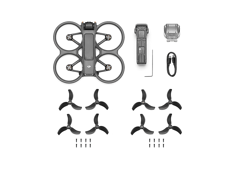 Drone - DJI Avata 2, 12 megapixel, 23 min, Negro