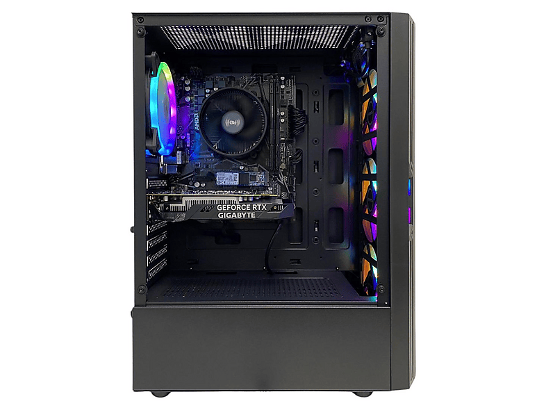 PC Gaming - Tecnowake TecnoRig 32, AMD Ryzen™ 5 5500, 32 GB RAM, 1 TB SSD, GeForce RTX™ 3050, Windows 11 Pro, Negro