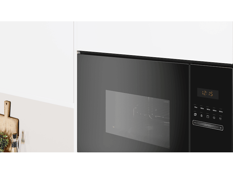 Microondas integrable - Balay 3CG5172N2, 800 W, 5 niveles, 20 l, Negro