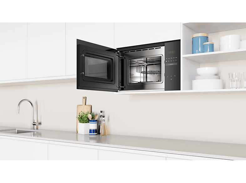 Microondas integrable - Balay 3CG5172N2, 800 W, 5 niveles, 20 l, Negro