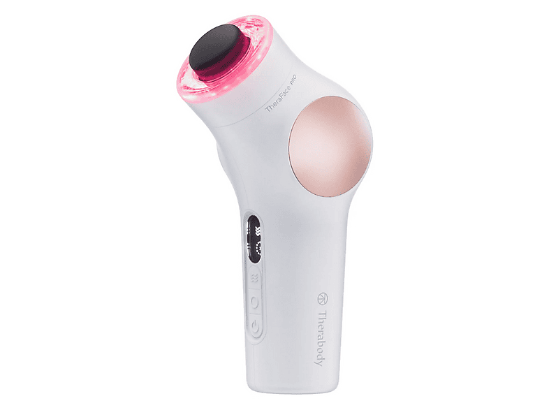 Masajeador facial - Therabody TheraFace PRO, Para Cara, Terapia de luz LED, Microcorriente, Limpieza Profunda, Blanco