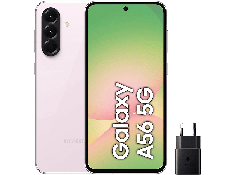Smartphone - Samsung A56, Rosa, Móvil, 256 GB, 8 GB RAM, 6,7 ", Exynos 1580, 5000 mAh
