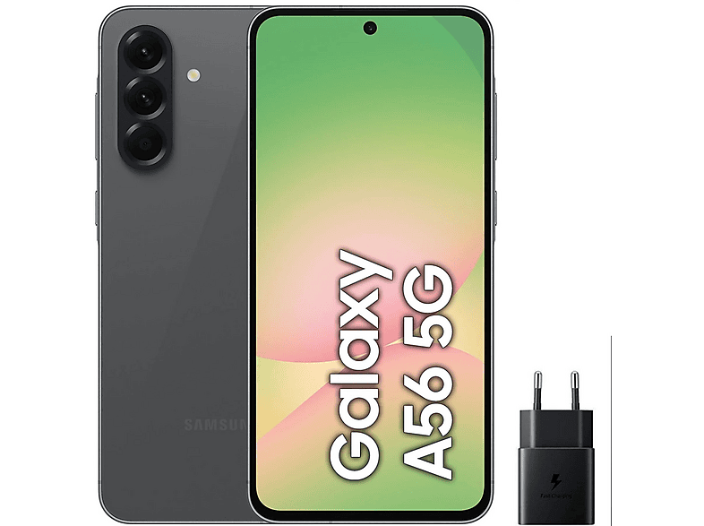Smartphone - Samsung A56, Negro, Móvil, 256 GB, 8 GB RAM, 6,7 ", Exynos 1580, 5000 mAh