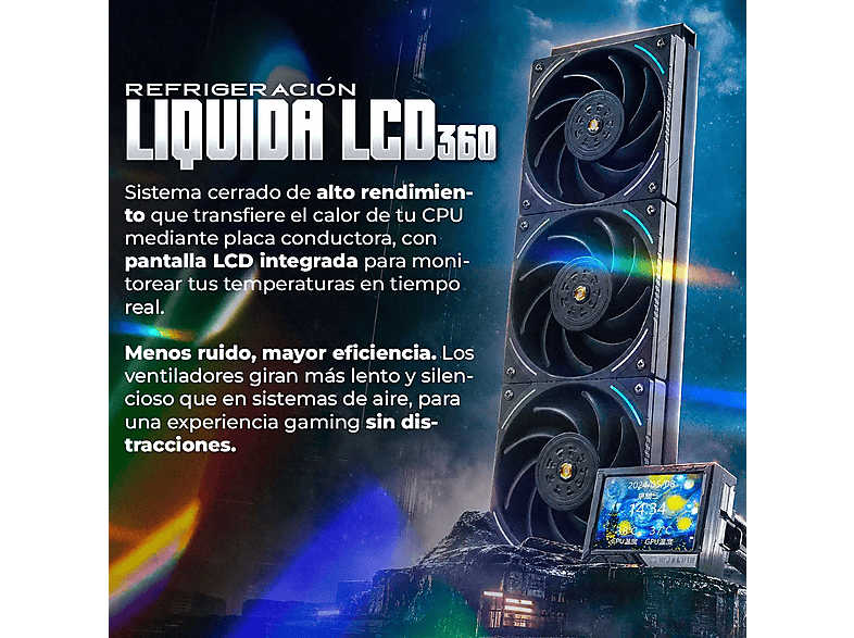 PC Gaming - PC Racing Ascent, Intel Core™ i9 12900KF, 32 GB RAM, 1 TB SSD, GeForce RTX™ 5060 Ti, Windows 11 Pro, Blanco