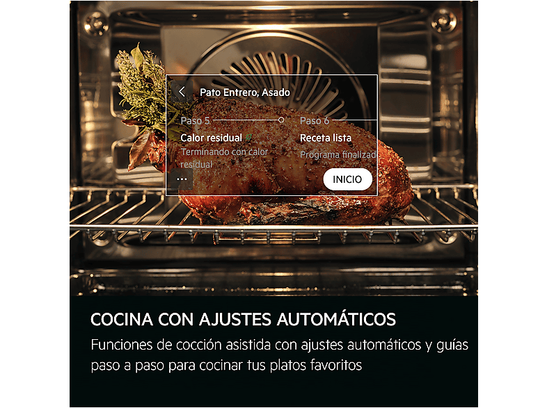 Microondas con horno - AEG Serie 5000 TM5NK401B, 1200 W, Negro