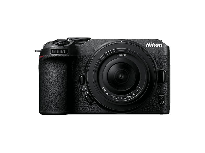Cámara EVIL - Nikon Z 30 +16-50 f/3,5-6,3 VR, 20.9 MP, Wi-Fi, Vídeo 4K, DX, 2.95 ", Negro