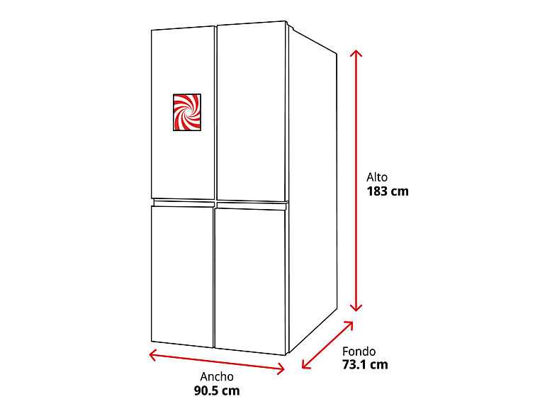 Frigorífico americano - Bosch KFN96APEA, No Frost, 183 cm, 605 l, Capacidad XXL, Cajón BigBox, Inox