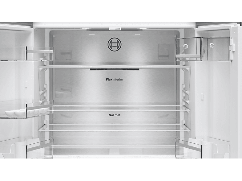 Frigorífico americano - Bosch KFN96APEA, No Frost, 183 cm, 605 l, Capacidad XXL, Cajón BigBox, Inox