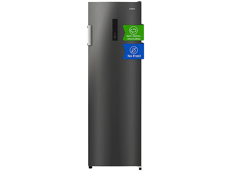 Congelador vertical - Chiq CSD206NEID, 206 l, 1700 mm, Color Inox Oscuro