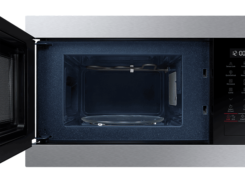 Microondas integrable - Samsung MG22M8274CT/E1, 850W, 6 niveles, Grill, 22l, Inox