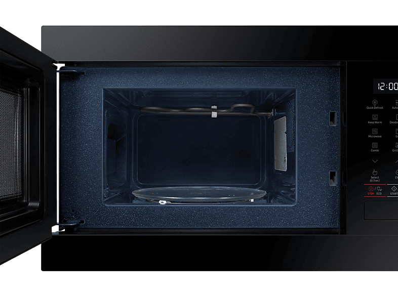 Microondas integrable - Samsung MG22M8254AK/E1, 850W, 6 niveles, Grill, 22l, Negro