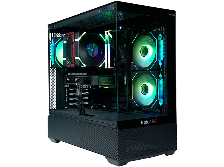 PC Gaming - Epical-Q Zenkar, AMD Ryzen 7 8700F, 32 GB RAM, 1 TB SSD, GeForce RTX™ 5060 Ti, Windows 11 Pro, Negro