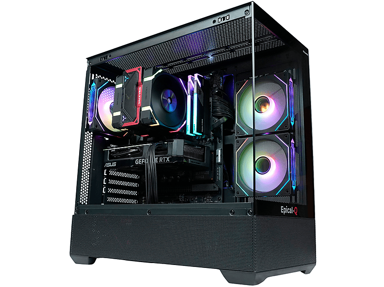 PC Gaming - Epical-Q Zenkar, AMD Ryzen 7 8700F, 32 GB RAM, 1 TB SSD, GeForce RTX™ 5060 Ti, Windows 11 Pro, Negro
