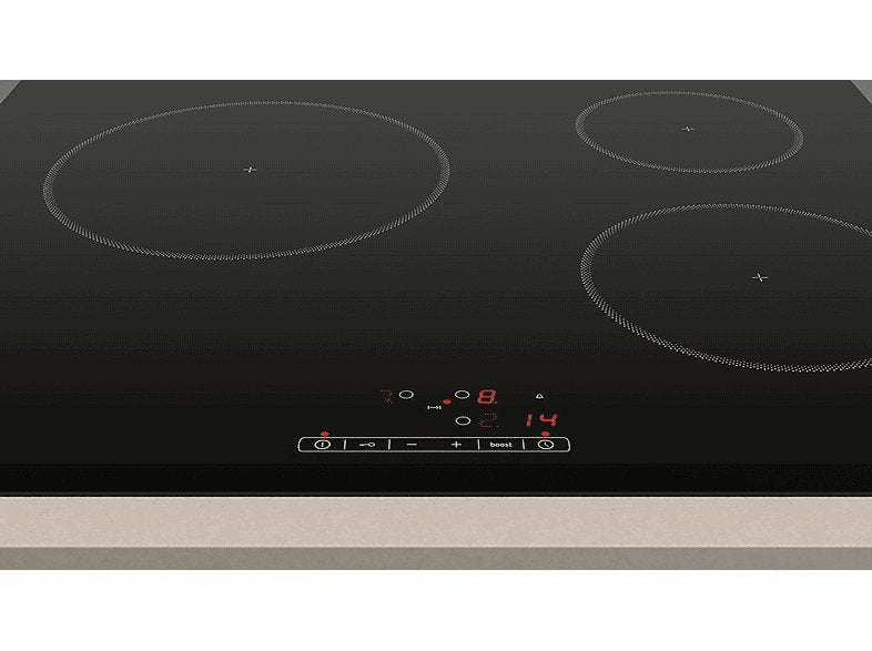 Placa inducción - Balay 3EB864FR, 3 zonas, Zona grande 24 cm, Función Sprint, Negro