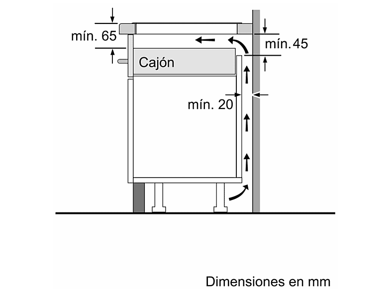 Placa inducción - Balay 3EB864FR, 3 zonas, Zona grande 24 cm, Función Sprint, Negro