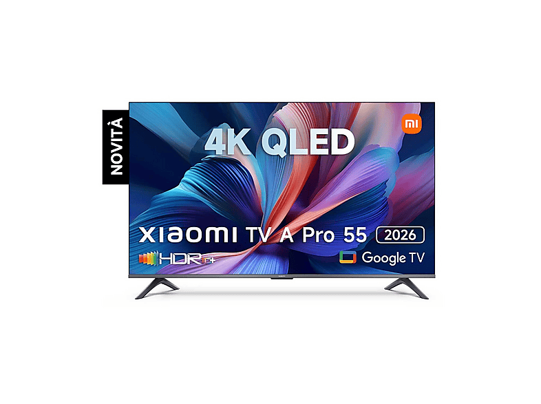 TV QLED 55" - Xiaomi 55 A PRO/QLED, QLED 4K, Quad cortex A55, Smart TV, Negro