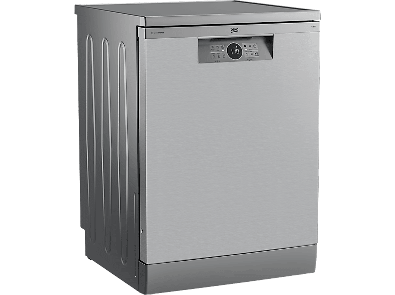 Lavavajillas - Beko BDFN26640XC, 9.5 l, 16 servicios, 6 programas, 60 cm, Tercera bandeja, Corner Intense, Fast+, Inox