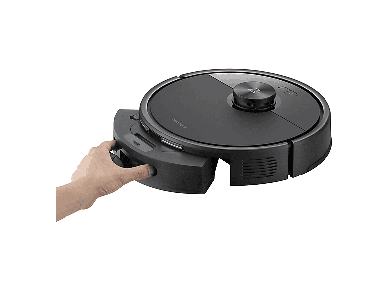 Robot friegasuelos - Roborock Q7TFP52-00 Q7TF+ (TALC C PRO+) BLACK, 40 W, Potencia de succión 10 kPa, Depósito 0,2 l, Autonomía 150 min, Negro