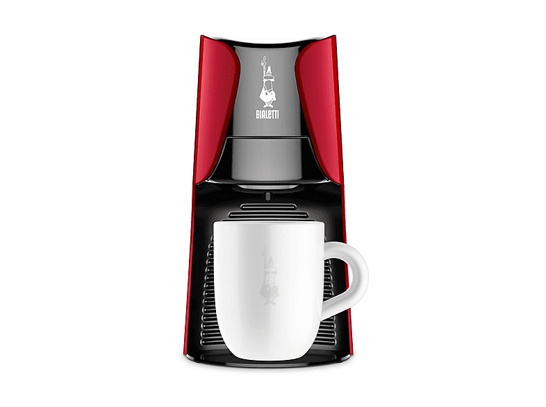 Cafetera de cápsulas - Bialetti 098150531, 15 bar, 1450 W, Rojo