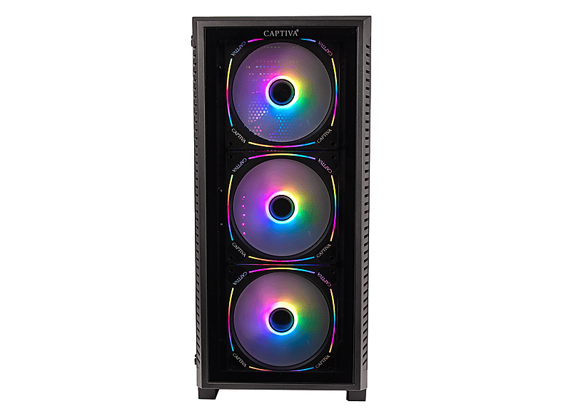 PC gaming - Captiva Highend Gaming R88-733, AMD Ryzen 7 7800X3D, 8 Núcleos, 32 GB RAM, 1 TB SSD, Radeon™ RX 9070 XT, Windows 11 Home, Negro