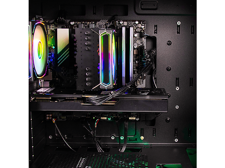 PC gaming - Captiva Highend Gaming R88-733, AMD Ryzen 7 7800X3D, 8 Núcleos, 32 GB RAM, 1 TB SSD, Radeon™ RX 9070 XT, Windows 11 Home, Negro