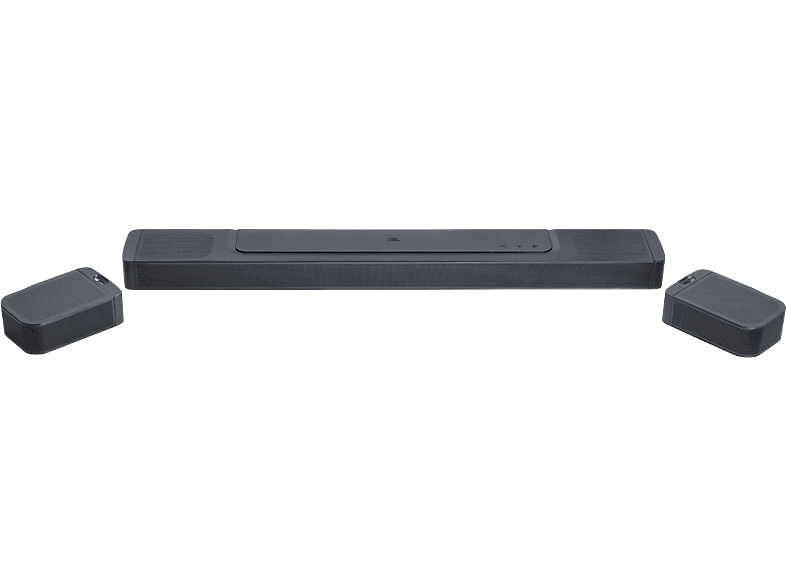 Barra de sonido - JBL Bar 1000, Bluetooth, Subwoofer inalámbrico, 880 W, Altavoces envolventes desmontables, Wifi integrado, Canales 7.1.4, Negro