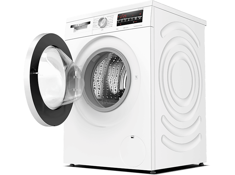 Lavadora carga frontal - Bosch WUU28T63ES, 8 kg, 1.400 rpm, 15 programas, Motor Eco Silence, Activewater, Blanco