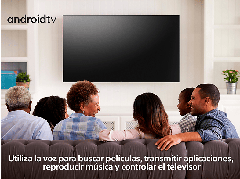 TV LED 32" - Sony 32W800, HDR, Android TV, Smart TV, DVB-T2 (H.265), Procesador Bravia Engine, Asistente de Voz, Negro
