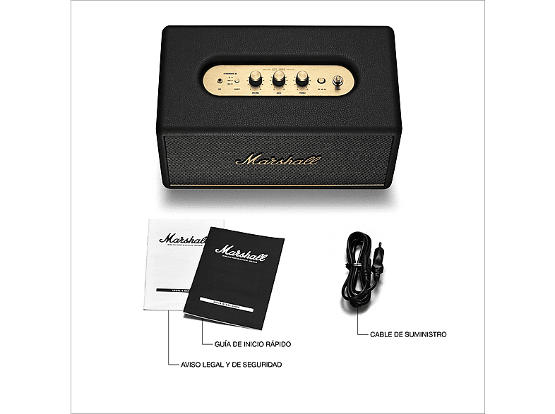 Altavoz bluetooth - Marshall Stanmore III, 50 W, Bluetooth 5.2, Negro