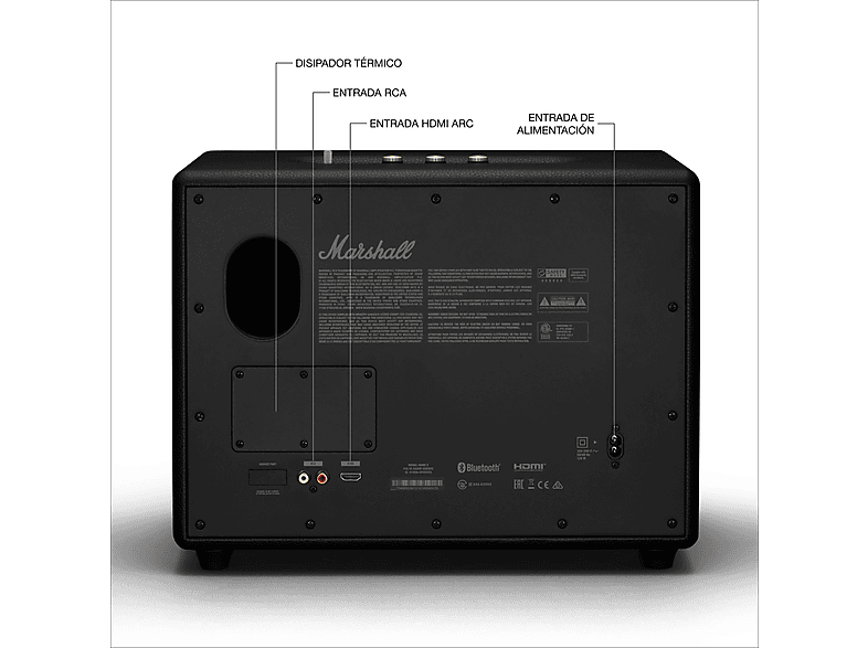 Altavoz bluetooth - Marshall Woburn III, 90 W, Bluetooth 5.2, Negro