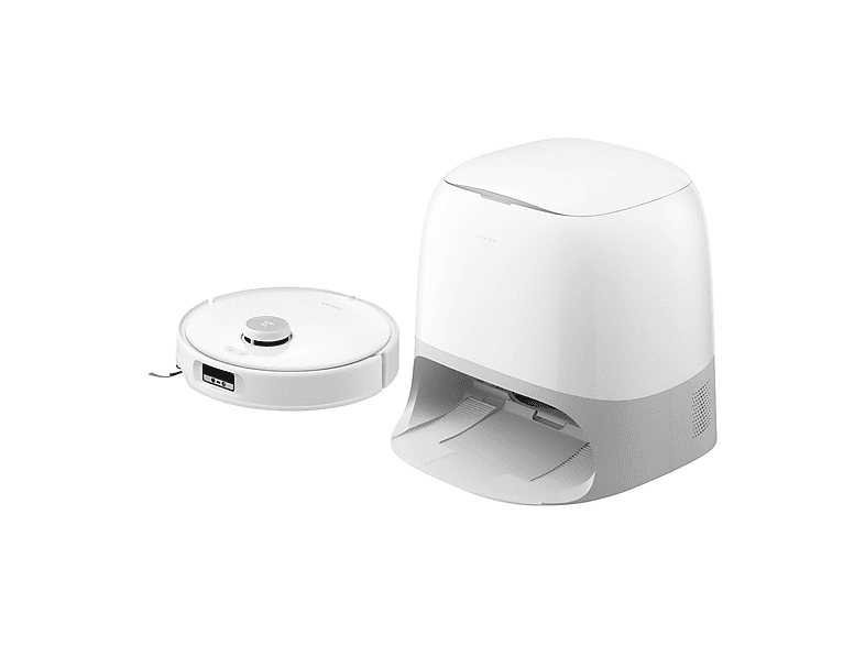 Robot aspirador - Roborock Q Revo Curv, 66 W, Potencia de succión 22 kPa, Depósito 325 ml, Autonomía 240 min, Blanco