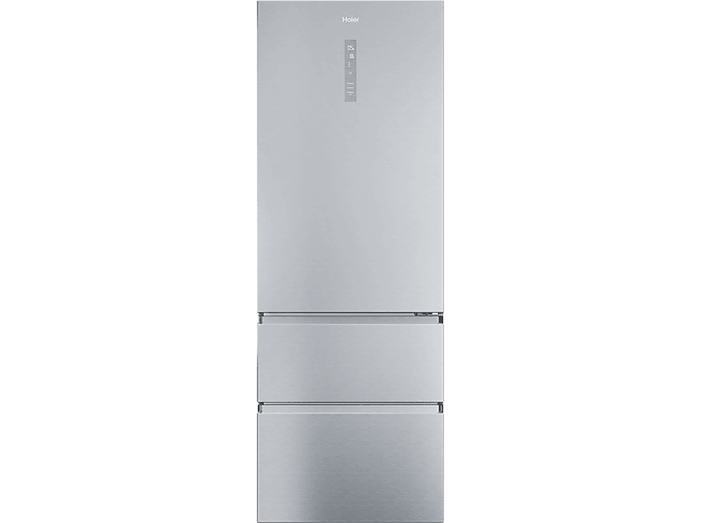 Frigorífico combi - Haier Series 5 HTR5720ENMG, No Frost, 201 cm, 483 l, My Zone, Humidity Zone, Plata