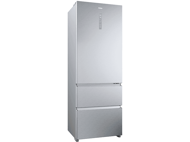 Frigorífico combi - Haier Series 5 HTR5720ENMG, No Frost, 201 cm, 483 l, My Zone, Humidity Zone, Plata