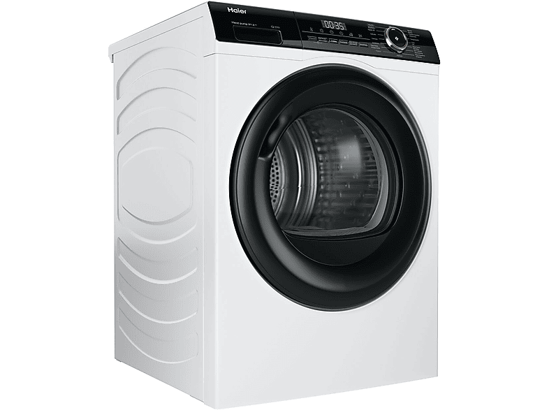 Secadora bomba de calor - Haier I-Pro Series 3 HD90-A3939-IB, 9 kg, 15 programas, Programa higiene, Filtro 3 en 1, Blanco