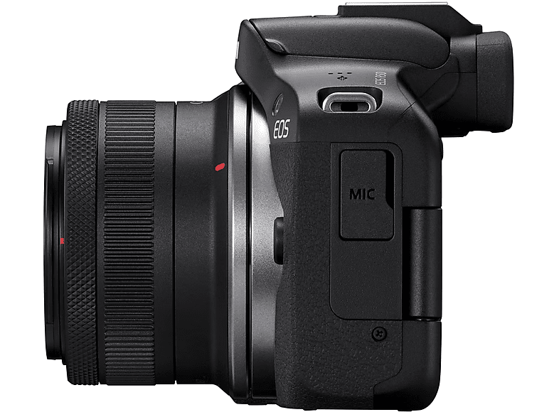Cámara EVIL - Canon EOS R50 BK+RFS18-45/NO FF, 24.2 mp, 4K UHD, 7.5 cm, Wi-Fi, Negro