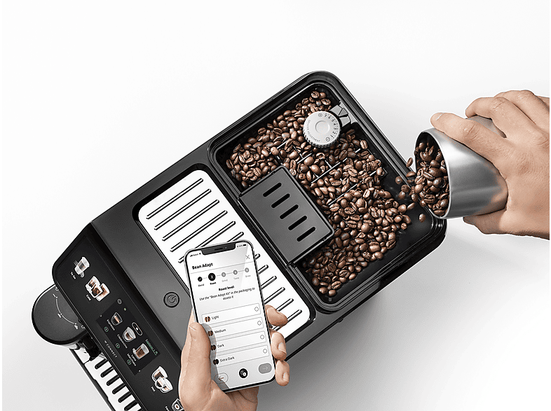 Cafetera superautomática - De Longhi, De'Longhi Eletta Explore Cold Brew ECAM450.65.S, 1450W, 19 bar, Molinillo integrado, Táctil, Plata