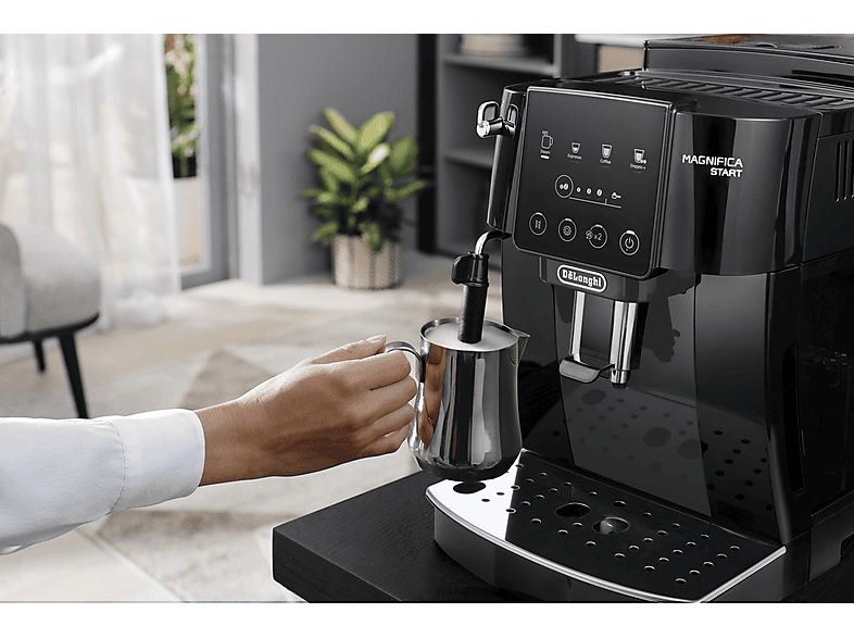 Cafetera superautomática - De Longhi, De'Longhi Magnifica Start ECAM220.21.BG, Molinillo integrado, Sistema Thermoblock, Vaporizador, 1450 W, 15 bar