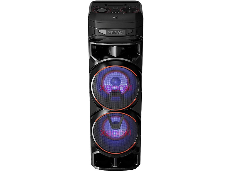 Altavoz de gran potencia - LG XBOOM RNC9, 1000W, Luces Multi Color, Efectos DJ, Función karaoke, Efectos de Voz, Negro