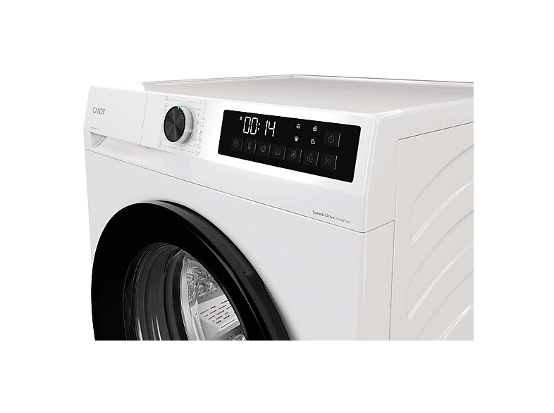 Lavadora carga frontal - Candy GD 410B8-S, 10 kg, 1400 rpm, 16 programas, Blanco