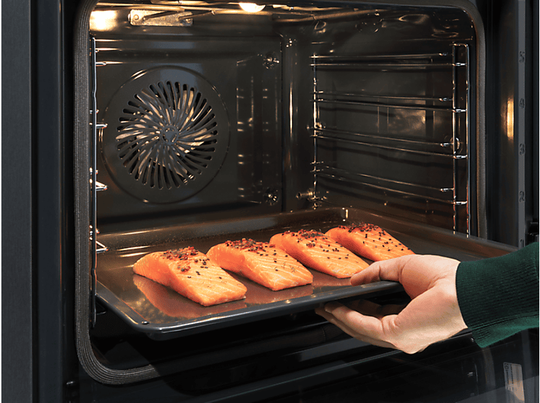Horno a vapor - Electrolux EOB8S39X, Multifunción, Limpieza por vapor, 70 l, Sonda térmica, Pantalla táctil, 60 cm, Negro