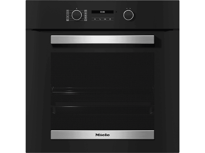 Horno - Miele H 2465 B Active, Multifunción, Parcialmente catalítico, 76 l, 59.5 cm, Perfect Clean, Negro obsidiana
