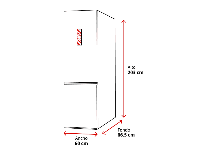 Frigorífico combi - Siemens KG39NXIBF, No Frost, 203 cm, 363 l, CajónHyperFresh 0 ºC, SuperRefrigeración, Inox