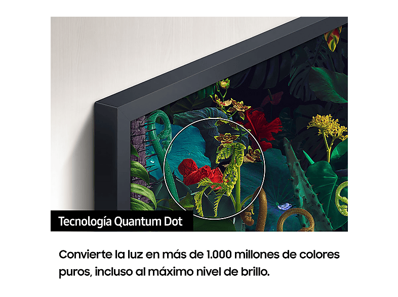 TV QLED 32" - Samsung The Frame TQ32LS03CBUXXC, Full-HD, Hyper Real, Smart TV 2023, DVB-T2 (H.265), Negro