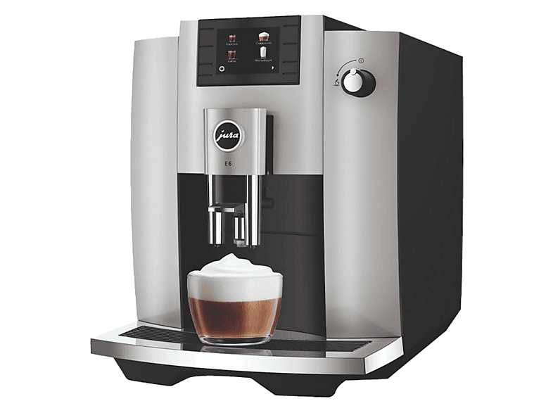 Cafetera superautomática - Jura 15440 E6 Platinum, 15 bar, 1.450 W, 2 tazas, WiFi, Plata