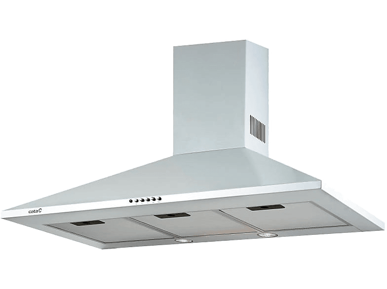Campana decorativa - Cata Omega 900 WH /M, 3 Velocidades, 645 m³/h, 90 cm, Blanco
