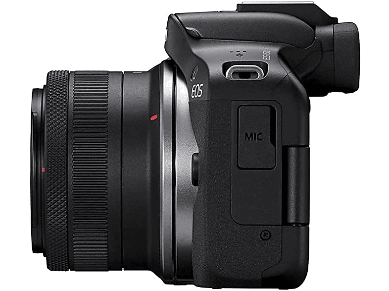 Cámara EVIL - Canon R50, Con RF-S 18-45 F4.5-6.3 IS, Kit creator, 24.2 megapixel, Wi-Fi, Negro